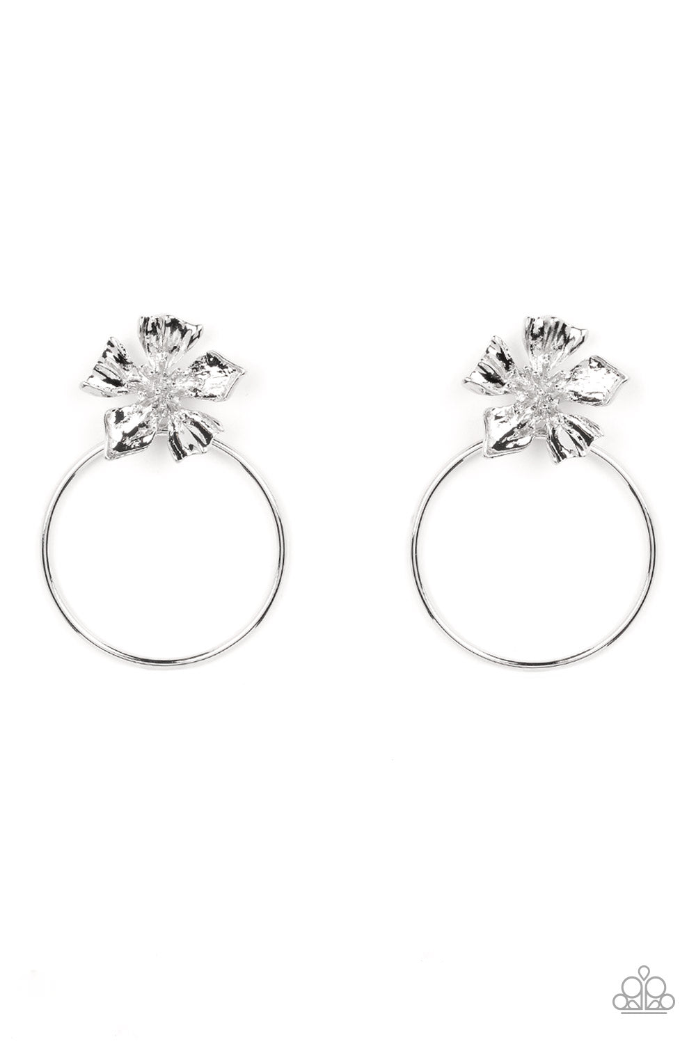 Buttercup Bliss - Silver - Paparazzi Earrings