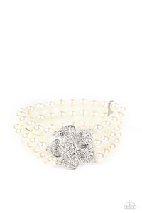 Park Avenue Orchard - White Paparazzi Bracelet
