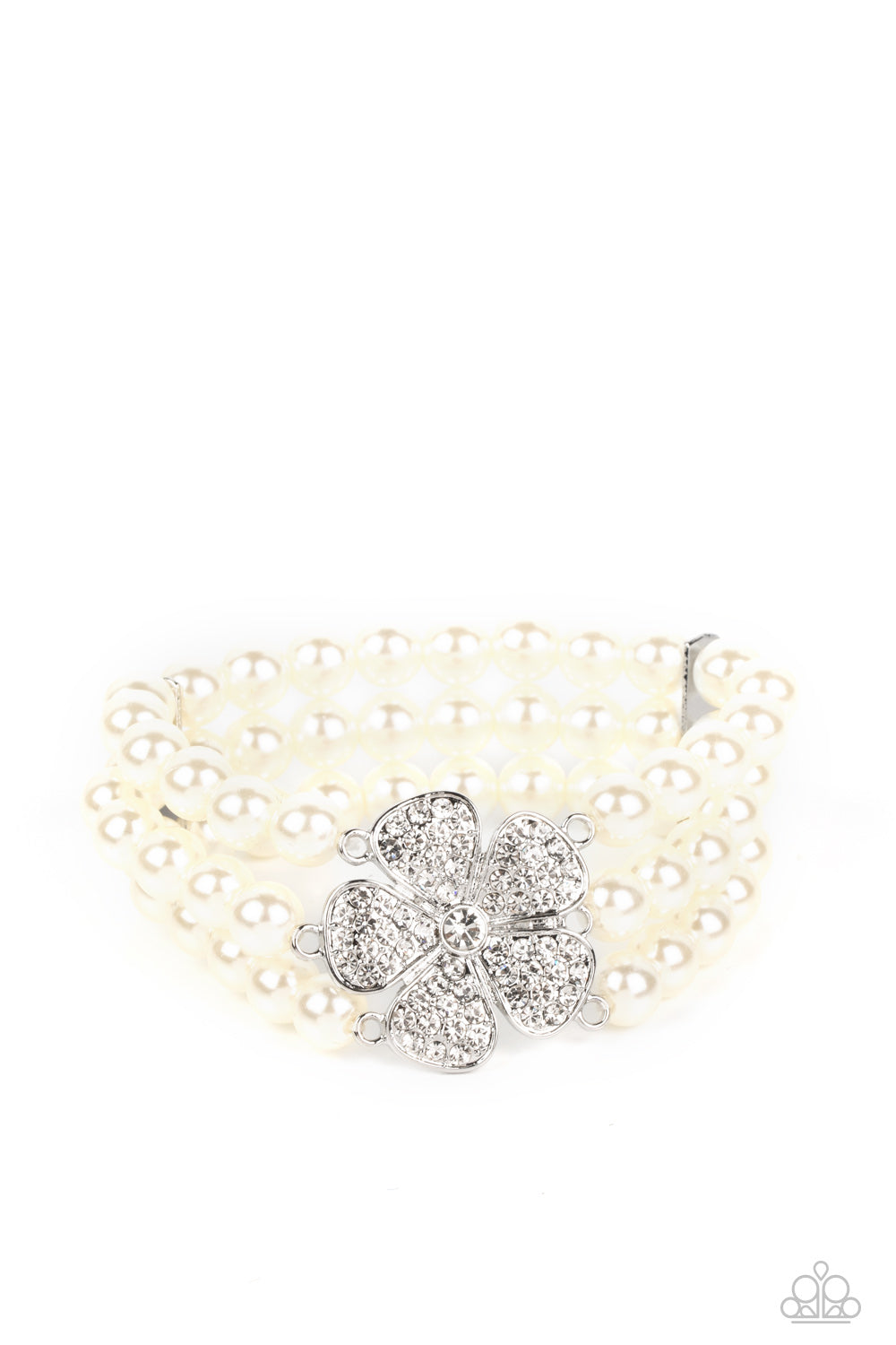 Park Avenue Orchard - White Paparazzi Bracelet