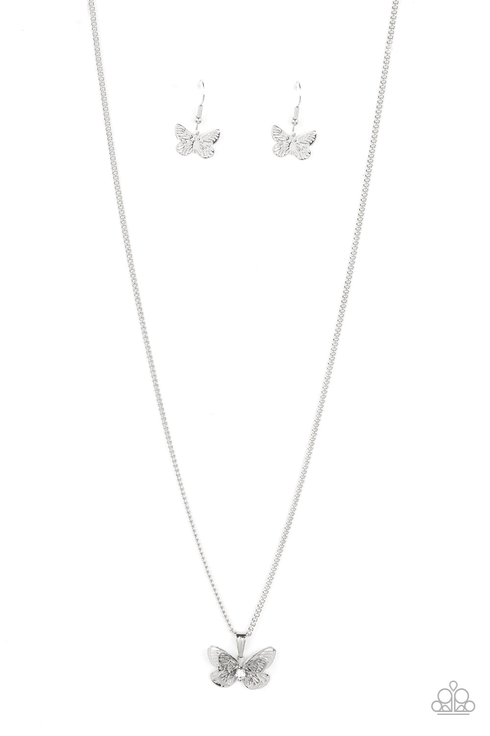 High-Flying Fashion - White Paparazzi Necklace