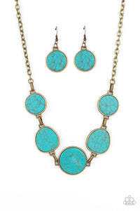 Santa Fe Flats - Brass Paparazzi Necklace