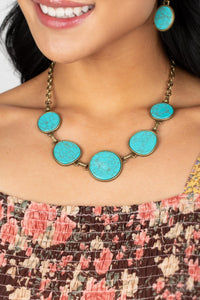 Santa Fe Flats - Brass Paparazzi Necklace