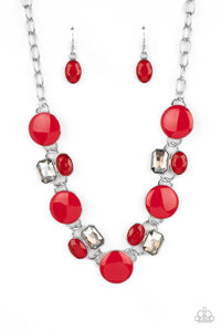 Dreaming in MULTICOLOR - Red Necklace Paparazzi