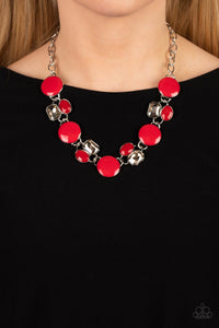 Dreaming in MULTICOLOR - Red Necklace Paparazzi