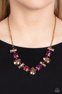 Interstellar Ice - Copper Necklace Paparazzi