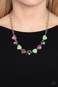 Dreamy Drama - Green Paparazzi Necklace