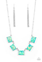 Load image into Gallery viewer, Opalescent Oblivion - Blue Paparazzi Necklace
