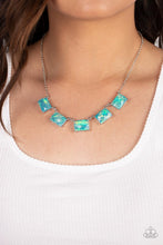 Load image into Gallery viewer, Opalescent Oblivion - Blue Paparazzi Necklace
