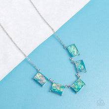 Load image into Gallery viewer, Opalescent Oblivion - Blue Paparazzi Necklace
