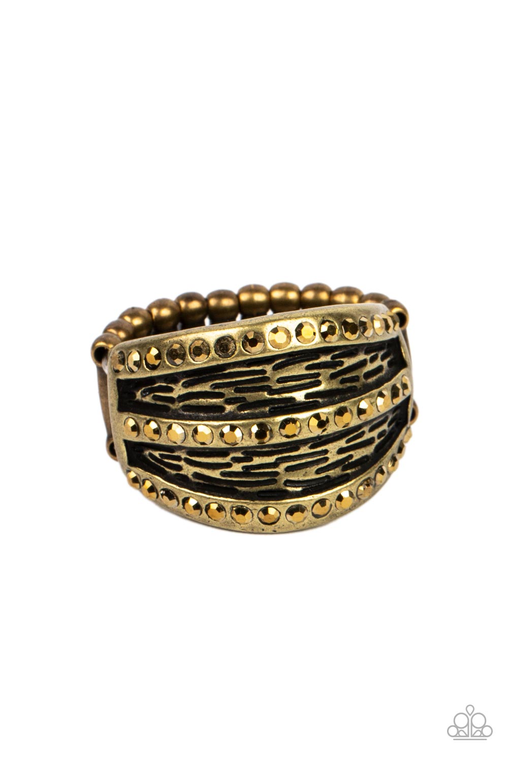 Stellar Stratosphere - Brass Paparazzi Ring