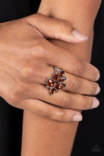 Load image into Gallery viewer, Ice-Cold Couture - Brown Paparazzi Ring
