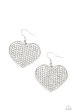Load image into Gallery viewer, Romantic Reign - White Paparazzi Earrings
