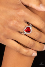 Load image into Gallery viewer, Committed to Cupid - Red Paparazzi Ring
