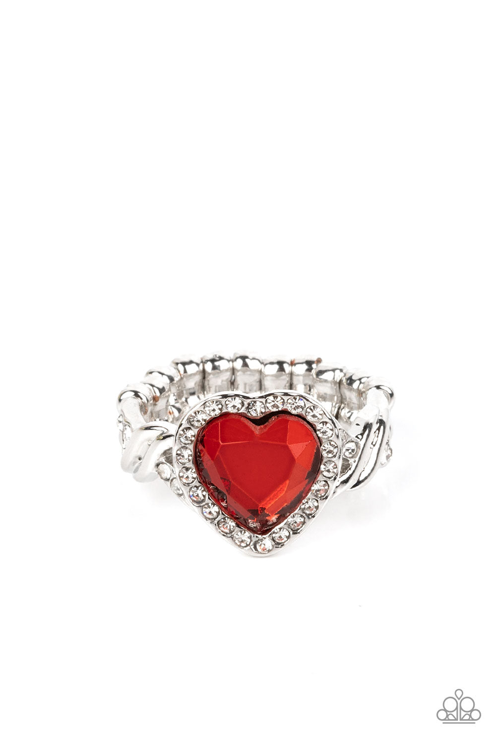 Committed to Cupid - Red Paparazzi Ring