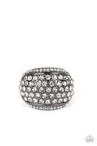 Running OFF SPARKLE - Black Paparazzi Ring