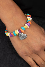 Load image into Gallery viewer, Stony-Hearted - Multi Paparazzi Bracelet
