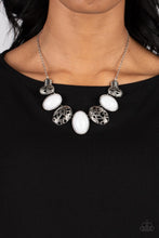 Load image into Gallery viewer, Patterned Paisley - White Paparazzi Necklace
