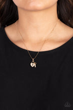 Load image into Gallery viewer, You Hold My Heart - Gold Paparazzi Necklace
