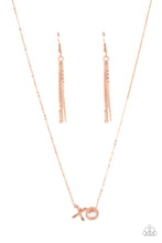 Load image into Gallery viewer, Hugs and Kisses - Copper Paparazzi Necklace
