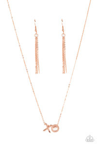 Hugs and Kisses - Copper Paparazzi Necklace