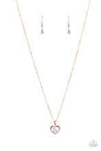 Load image into Gallery viewer, Effulgently Engaged - Rose Gold Paparazzi Necklace
