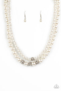 Brilliant Ballerina - White Paparazzi Necklace