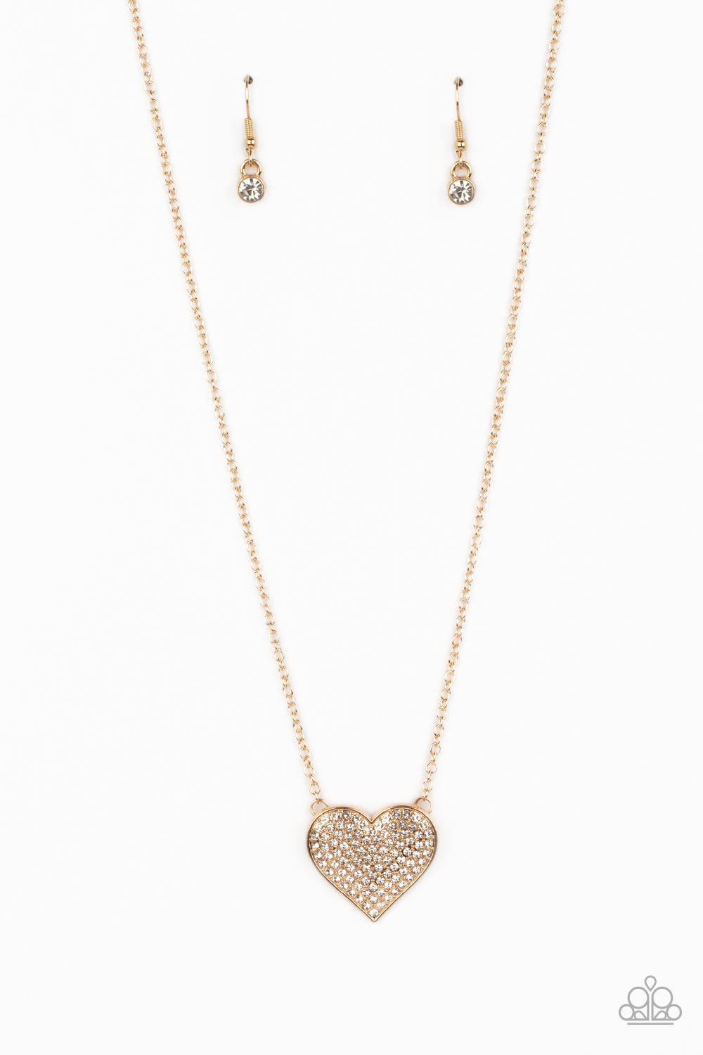 Spellbinding Sweetheart - Gold Paparazzi Necklace