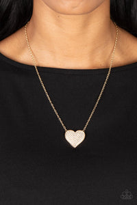 Spellbinding Sweetheart - Gold Paparazzi Necklace
