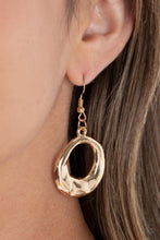 Load image into Gallery viewer, Tectonic Treasure - Gold Paparazzi Necklace

