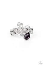Load image into Gallery viewer, Flawless Flutter - Purple Paparazzi Ring
