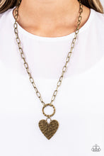 Load image into Gallery viewer, Brotherly Love - Brass Paparazzi Necklace
