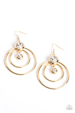 Load image into Gallery viewer, Dapperly Deluxe - Gold Paparazzi Earrings
