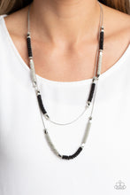 Load image into Gallery viewer, Caviar Chic - Black Paparazzi Necklace
