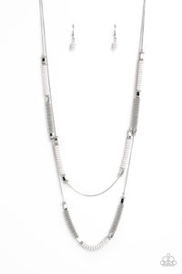 Caviar Chic - White Paparazzi Necklace