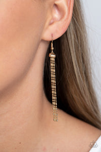 Cascading Chains - Gold Paparazzi Necklace