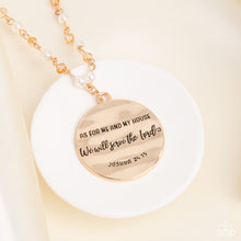 Load image into Gallery viewer, Serving the Lord - Gold Paparazzi Necklace
