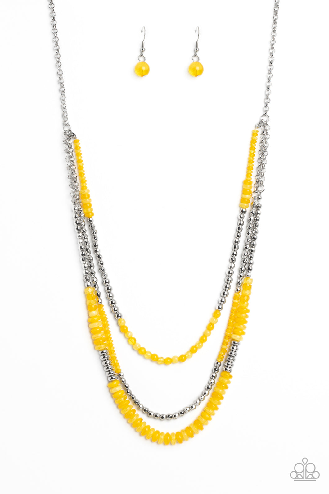 Newly Neverland - Yellow Paparazzi Necklace