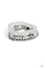 Load image into Gallery viewer, CUBE Your Enthusiasm - White Paparazzi Bracelet
