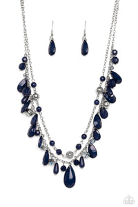 Flirty Flood - Blue Necklace Paparazzi