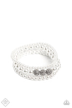 Load image into Gallery viewer, Showy Soprano - white - Paparazzi bracelet Fashion Fix December 2022
