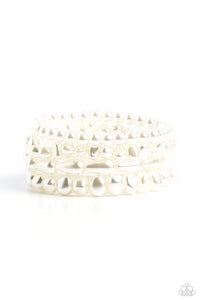 Gossip PEARL - White Paparazzi Bracelet