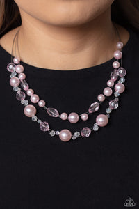 Parisian Pearls - Pink Paparazzi Necklace