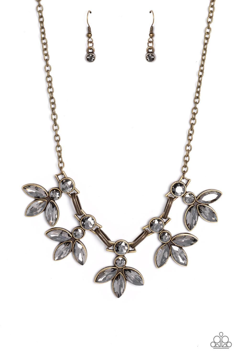 Dauntlessly Debonair - brass - Paparazzi necklace