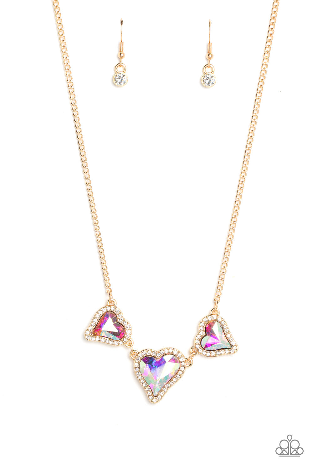 State of the HEART - Gold Paparazzi Necklace
