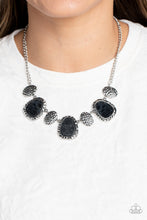 Load image into Gallery viewer, Badlands Border - Black Paparazzi Necklace
