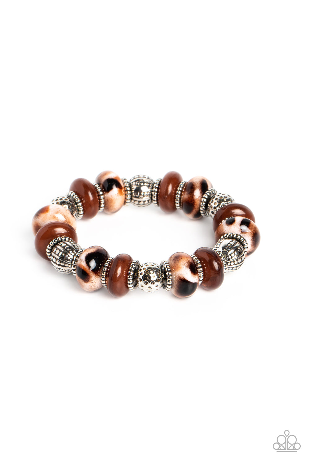 Warped Wayfarer - Brown Paparazzi Bracelet