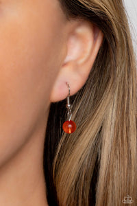 Warped Whimsicality - Orange Paprazzi Necklace