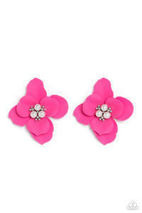Jovial Jasmine - Pink Paparazzi Earring
