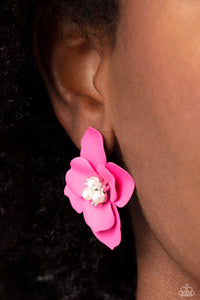 Jovial Jasmine - Pink Paparazzi Earring