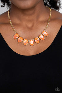 FLIRTY Dancing - Orange Paparazzi Necklace